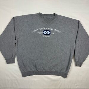 Vtg Jansport Georgetown Hoyas Mens Crewneck Sweatshirt XL Y2K Embroidered B5